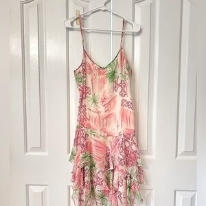Lilly Pulitzer Silk Chiffon Ruffle Dress